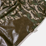 CAMO/Leather Docking Double Knee Baggy Trousersempty)