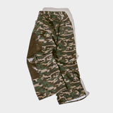 CAMO/Leather Docking Double Knee Baggy Trousersempty)