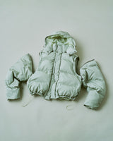 detachable sleeve 4way puffer jacket