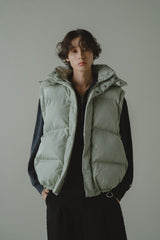 detachable sleeve 4way puffer jacket