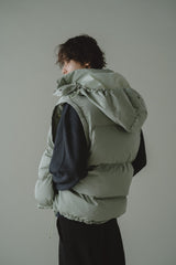 detachable sleeve 4way puffer jacket