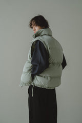 detachable sleeve 4way puffer jacket