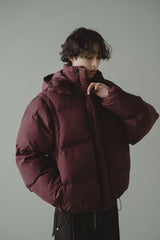 detachable sleeve 4way puffer jacket