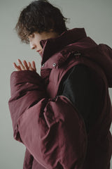 detachable sleeve 4way puffer jacket