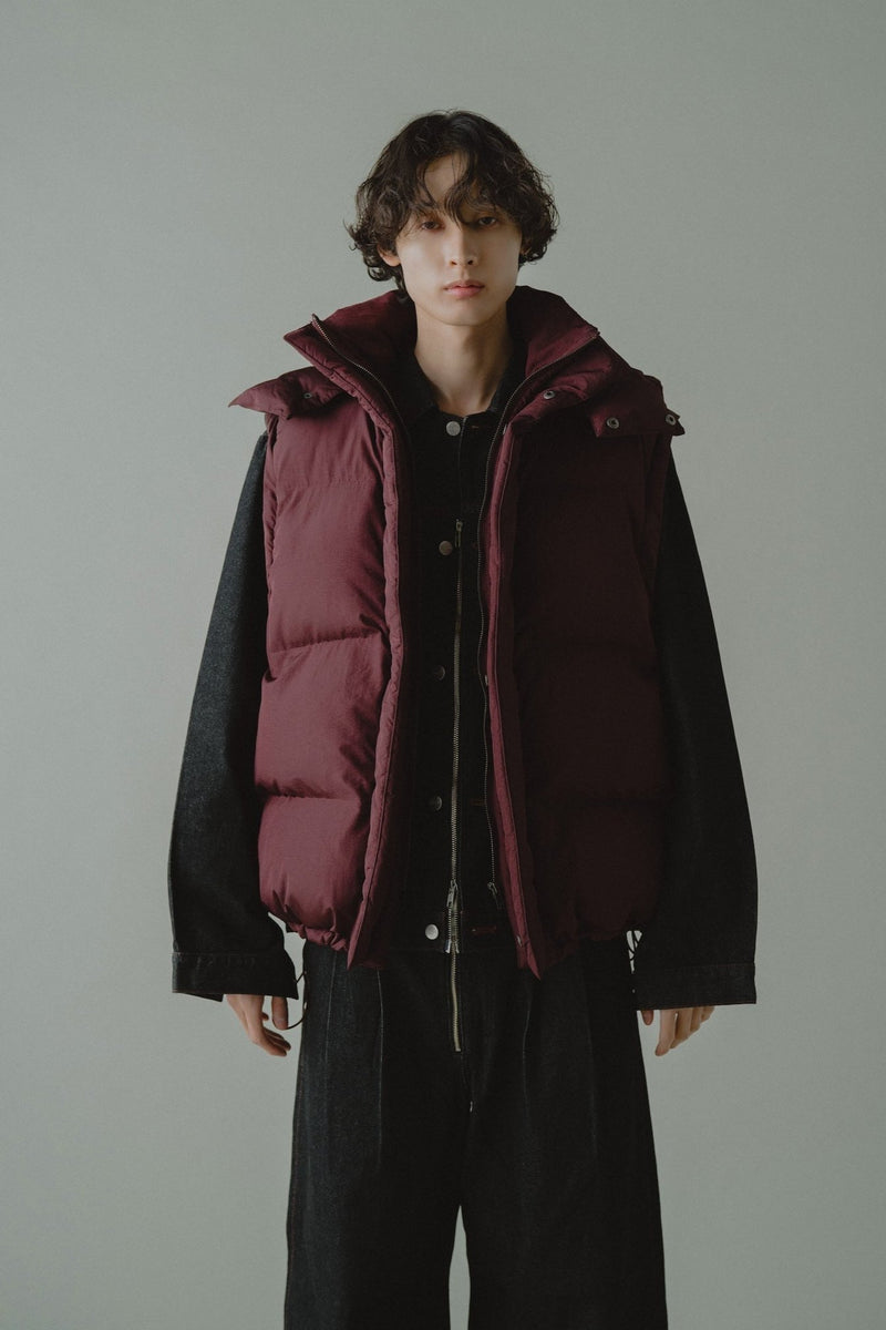 detachable sleeve 4way puffer jacket