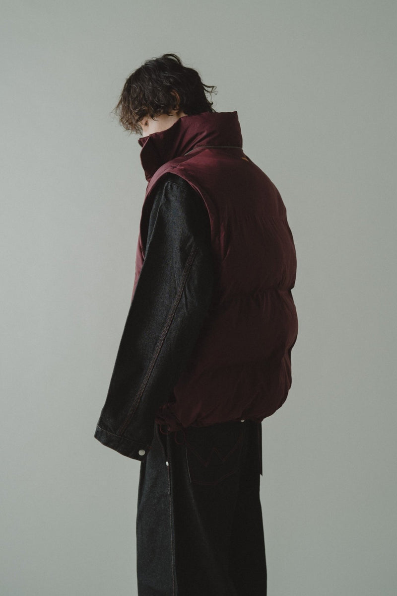 detachable sleeve 4way puffer jacket