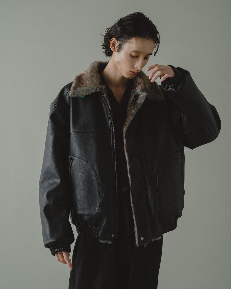 FUR/LEATHER REVERSIBLE JACKET