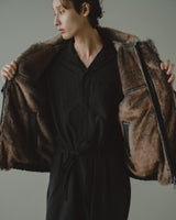 FUR/LEATHER REVERSIBLE JACKET