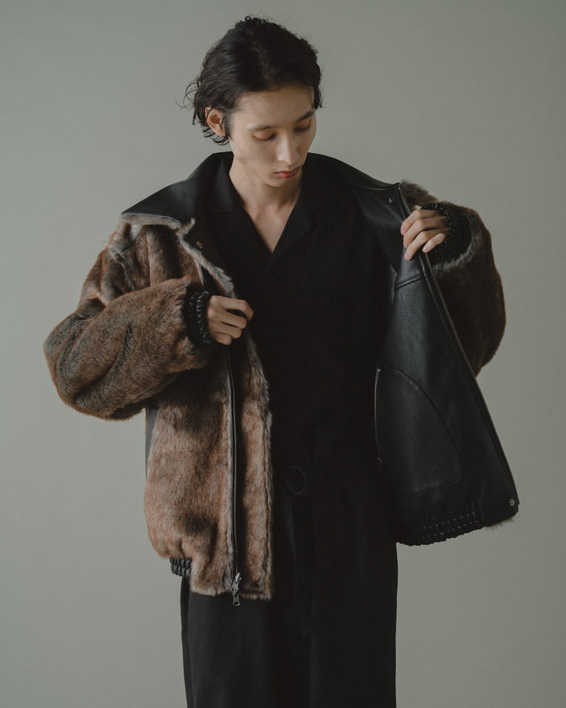 FUR/LEATHER REVERSIBLE JACKET