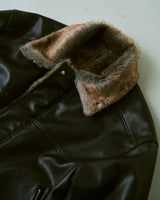 FUR/LEATHER REVERSIBLE JACKET