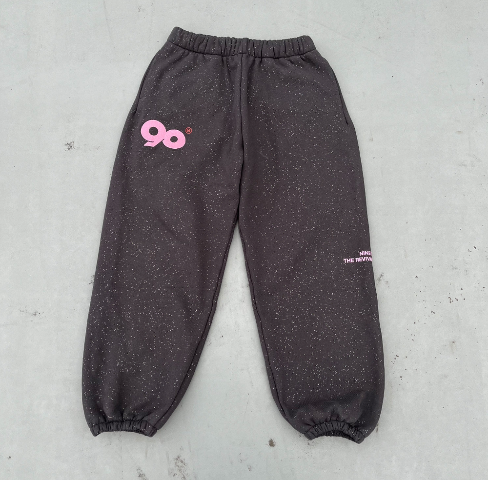 90 Logo Glitter Light Sweat Pants 【9090girl】 – YZ 90 Logo Glitter Light Sweat Pants 【9090girl】 – YZ