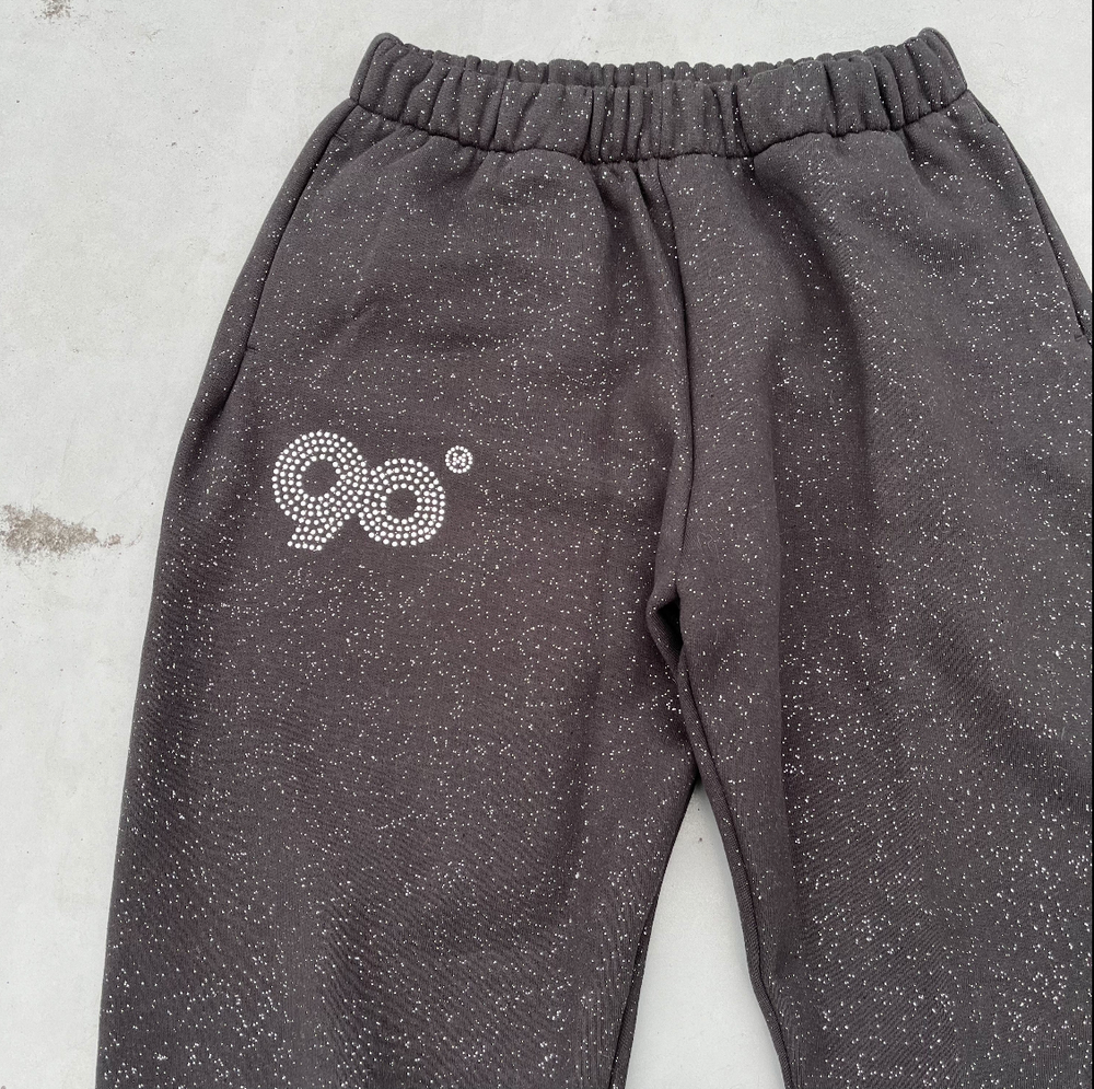 90 Logo Glitter Light Sweat Pants 【9090girl】 – YZ 90 Logo Glitter Light Sweat Pants 【9090girl】 – YZ