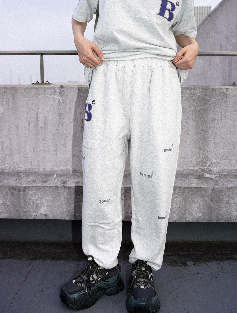 B logo sweat pants – YZ