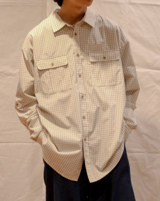 ダブルポケットチェックシャツ