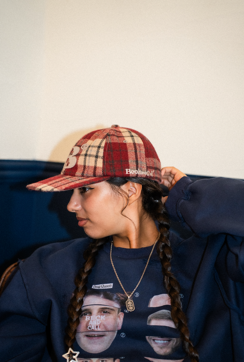 B logo Check cap – YZ B logo Check cap – YZ
