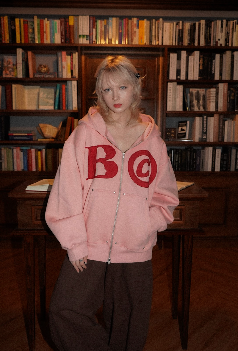 BC logo zip hoodie