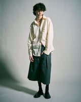 [Dickies®︎ × CAMPHORWOOD] LAYERED BOXER CUT-OFF WIDE CHINO SHORTS 