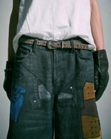 PISTOL HOLSTER COWBOY PRINT DENIM 