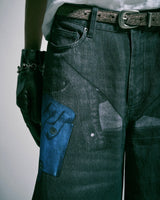 PISTOL HOLSTER COWBOY PRINT DENIM 