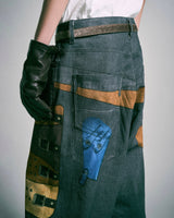 PISTOL HOLSTER COWBOY PRINT DENIM 