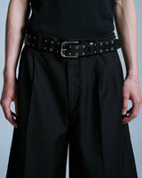Cut-off layered slacks shorts 