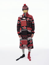 HEART JACQUARD KNIT PANTS 