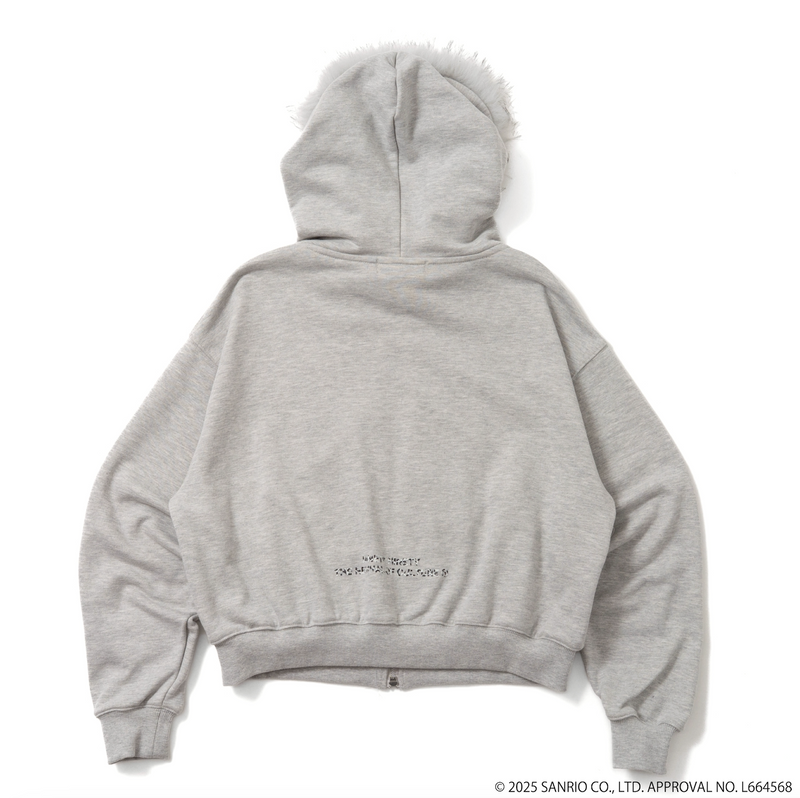 HELLO KITTY 90 Logo Fur Zip Hoodie – YZ