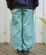 Ripstop Nylon Wide Pants