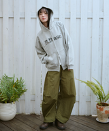 Ripstop Nylon Wide Pants