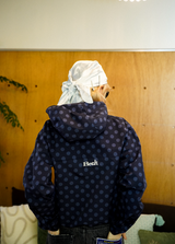 Nylon zip hoodie 
