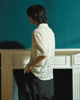 FLOWER BIJOU SHEER H/S 셔츠 