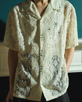 FLOWER BIJOU SHEER H/S 셔츠 