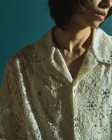 FLOWER BIJOU SHEER H/S 셔츠 