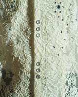 FLOWER BIJOU SHEER H/S 셔츠 