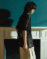 FLOWER BIJOU SHEER H/S 셔츠 