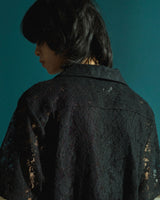FLOWER BIJOU SHEER H/S 셔츠 