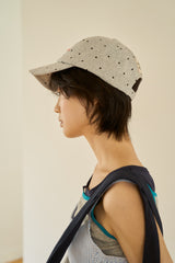 Rihikikomori-cap (polka dots)