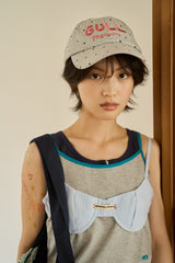Rihikikomori-cap (polka dots)