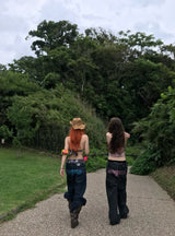 Tribal Logo Straight Denim Pants 
