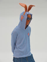 BORDER HOODED L/S TEE
