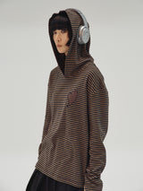 BORDER HOODED L/S TEE