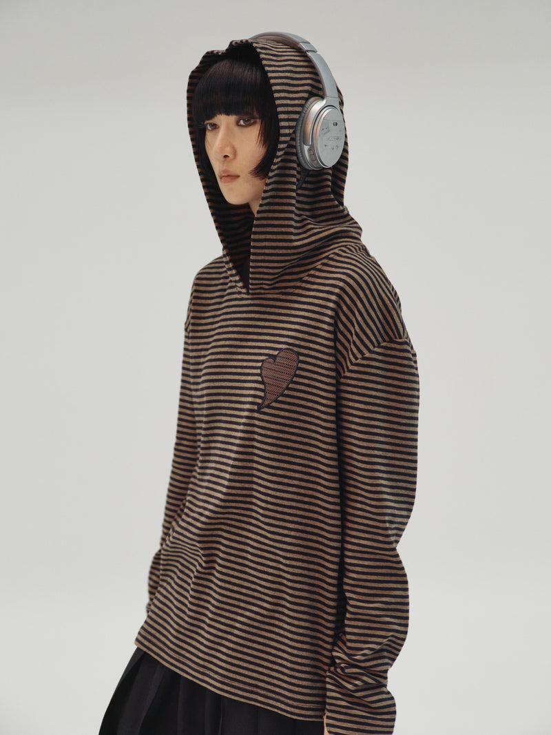 BORDER HOODED L/S TEE – YZ