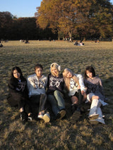 正面蝴蝶標誌拉鍊連帽衫 