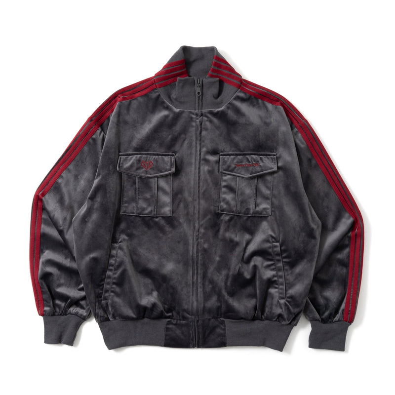 velor track jacket