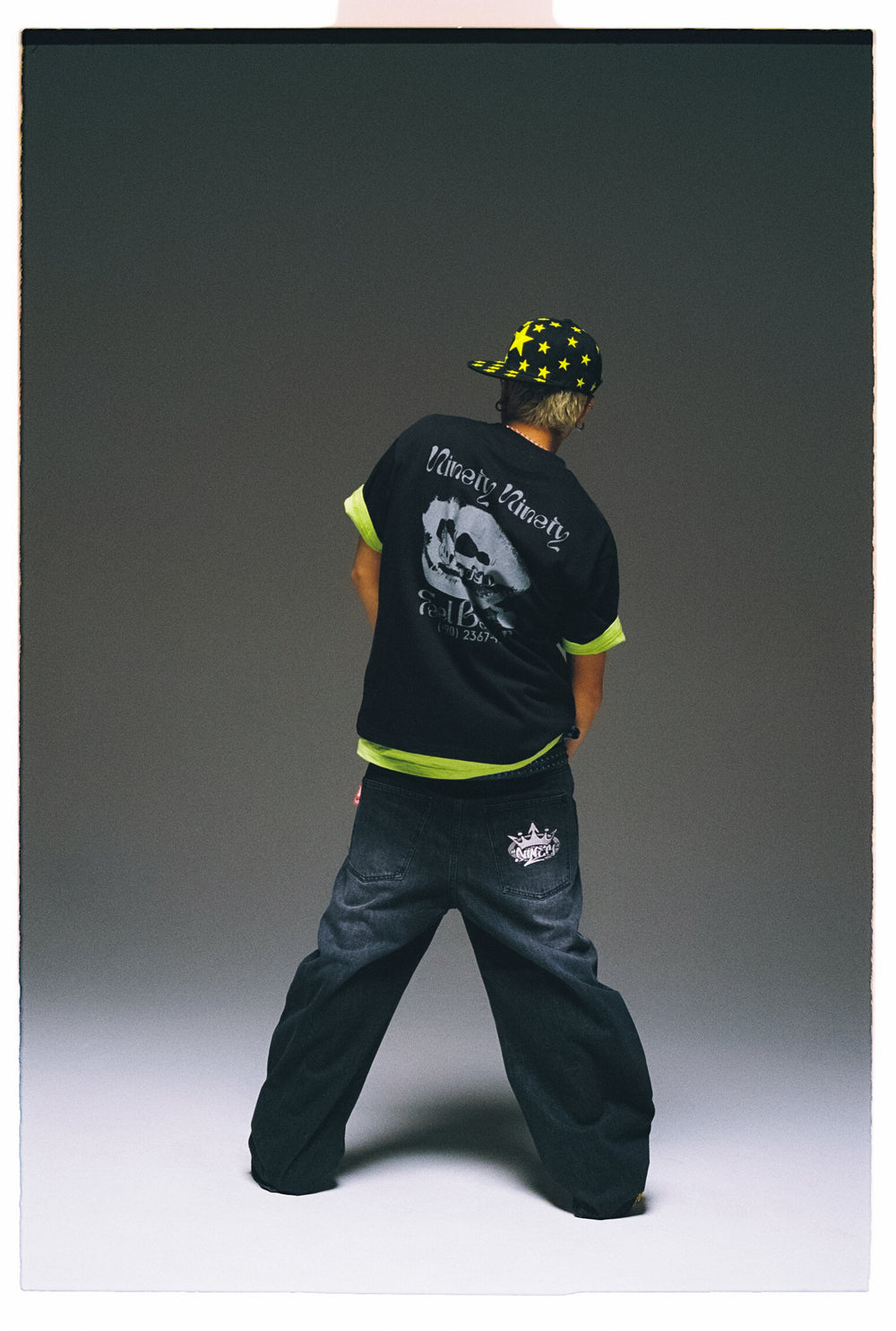King Logo Slub Denim Buggy Pants – YZ