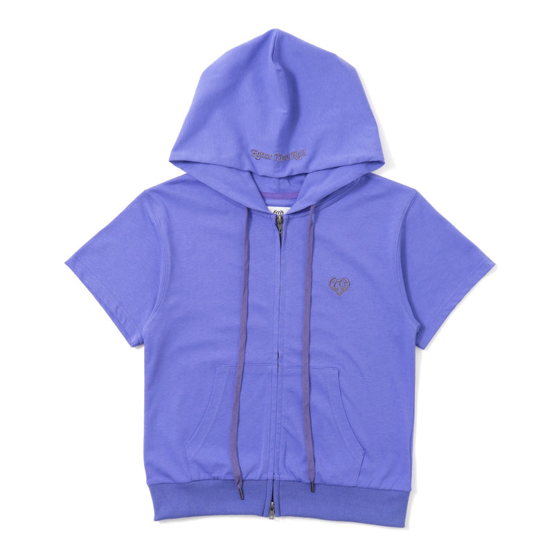 Assort Short sleeve zip hoodie