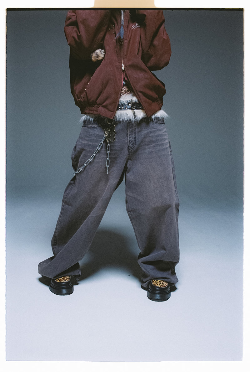 No Drag Slub Buggy Denim Pants