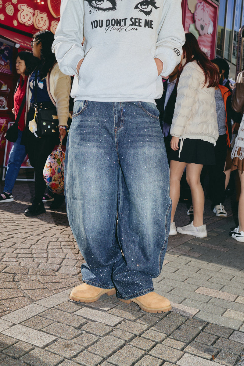 Rhinestone Gila Gila Denim Pants