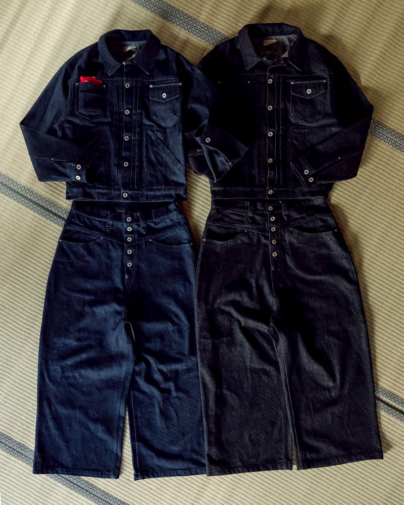 Western short denim jacket