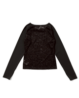 透視蕾絲長袖T恤 